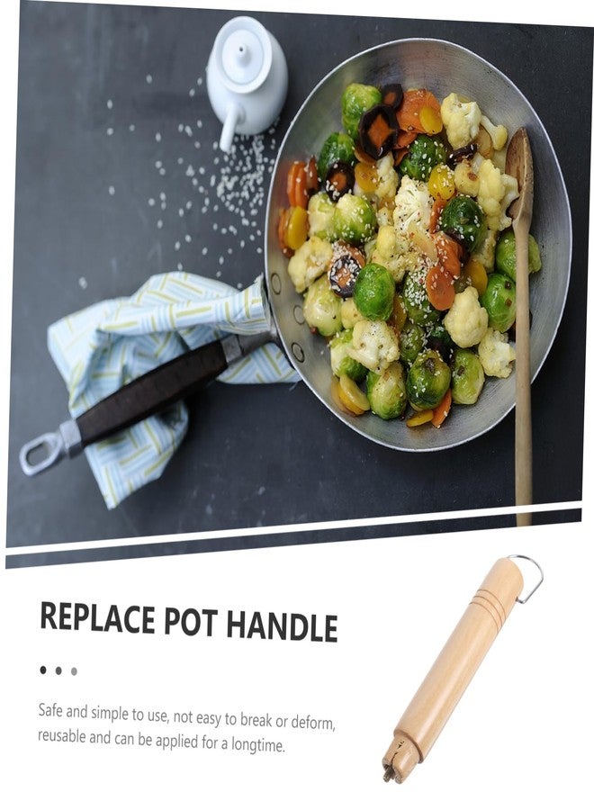 BRIGHTFUFU Pot Handle Replacement Solid Anti-scald Kitchen Utensil for Frying Pan Easy to Install Clean Reusable Handle for Cookware - Image 3